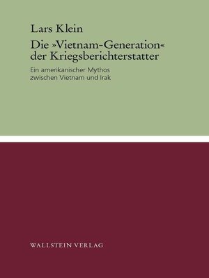 cover image of Die "Vietnam-Generation" der Kriegsberichterstatter